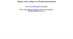 Desktop Screenshot of corawegman.com